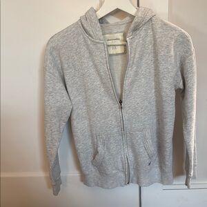 Abercrombie kids Gray Zip-Up Hoodie size 11/12